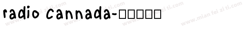 radio cannada字体转换